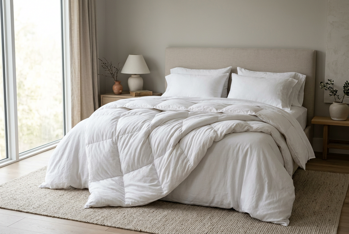 White Goose Down Comforter – Lune Collective